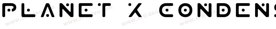 Planet X Condensed字体转换
